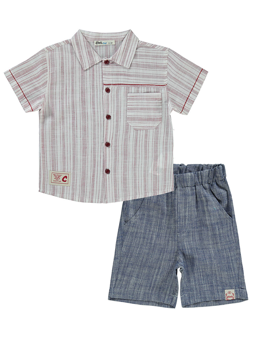 Boys Erkek Çocuk Takım 2-5 Yaş Bordo