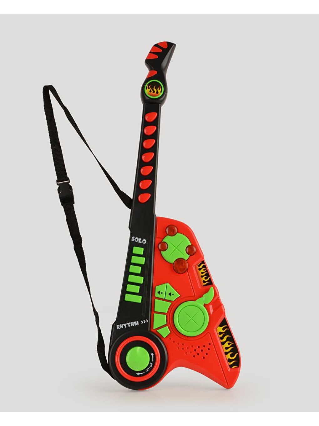 Led Işıklı Melodili Askılı Müzikli Gitar