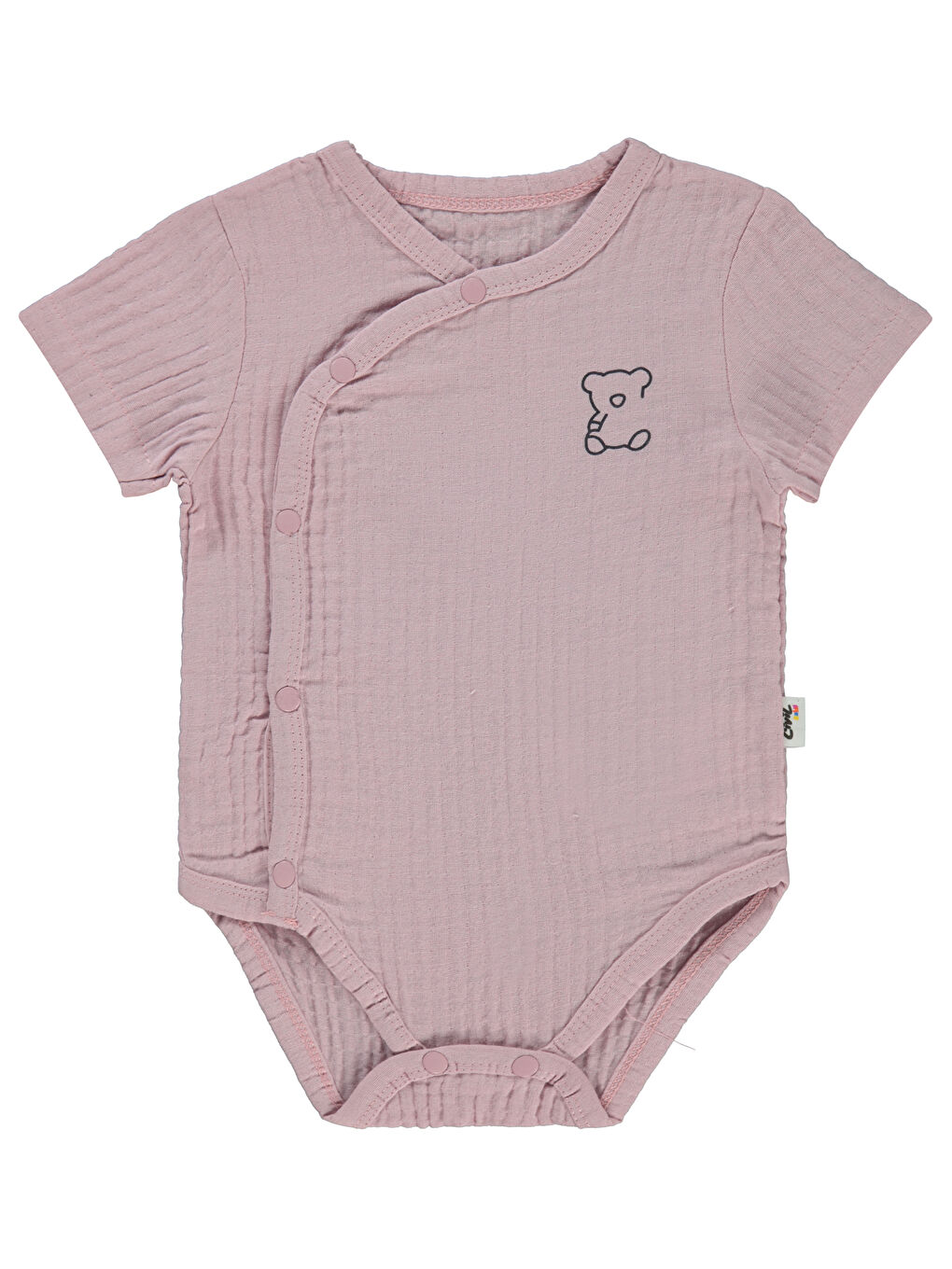 Baby Bebek Çıtçıtlı Badi 1-18 Ay Pembe