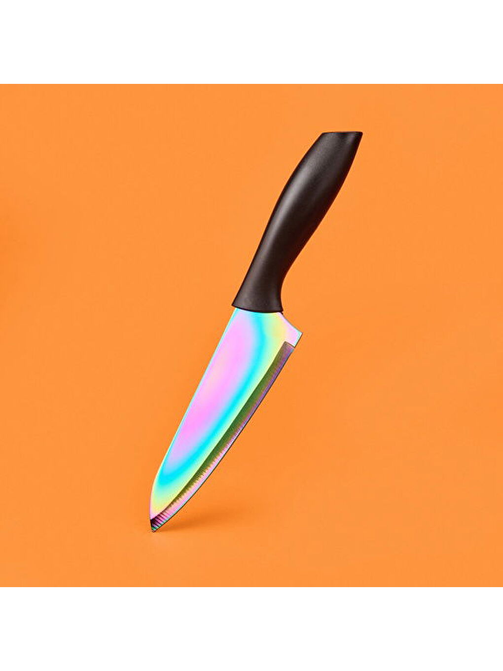 Renksiz ST03 Titanyum Seri Şef Bıçağı - Renkli - 28 cm-1