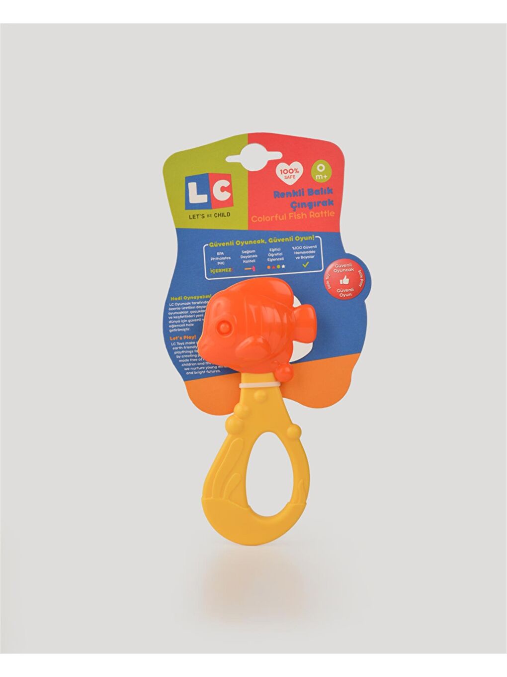 Çift Renkli Balık Çıngırak Sarı-3