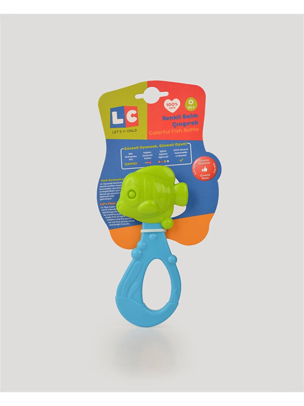 Çift Renkli Balık Çıngırak Mavi-3