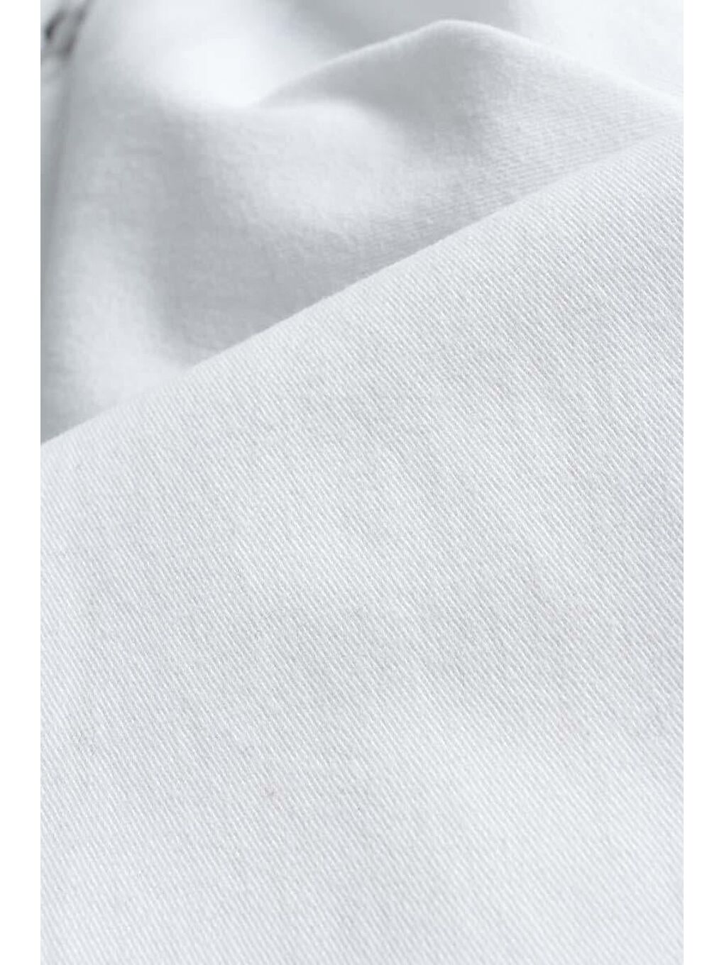 Beyaz-Pamuklu Paçası Püsküllü Pantolon-6