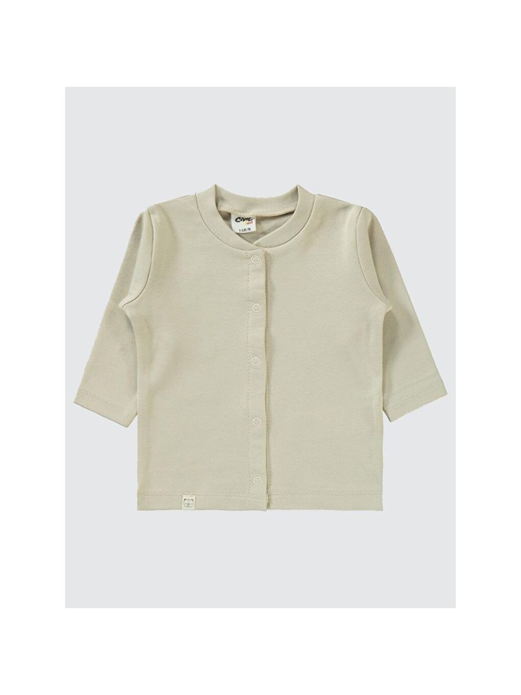 Baby Düz 1-6 Ay Pijama Takımı - Bej 1-3 Ay-2