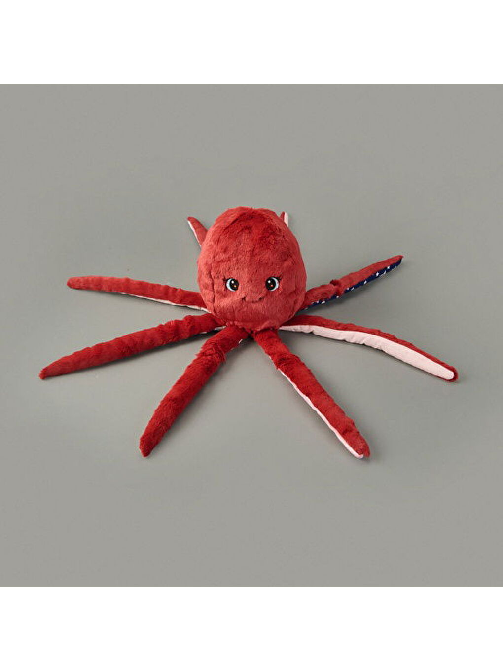 Soft Ahtapot Figürlü Yastık - Kırmızı - 22x60 cm-4