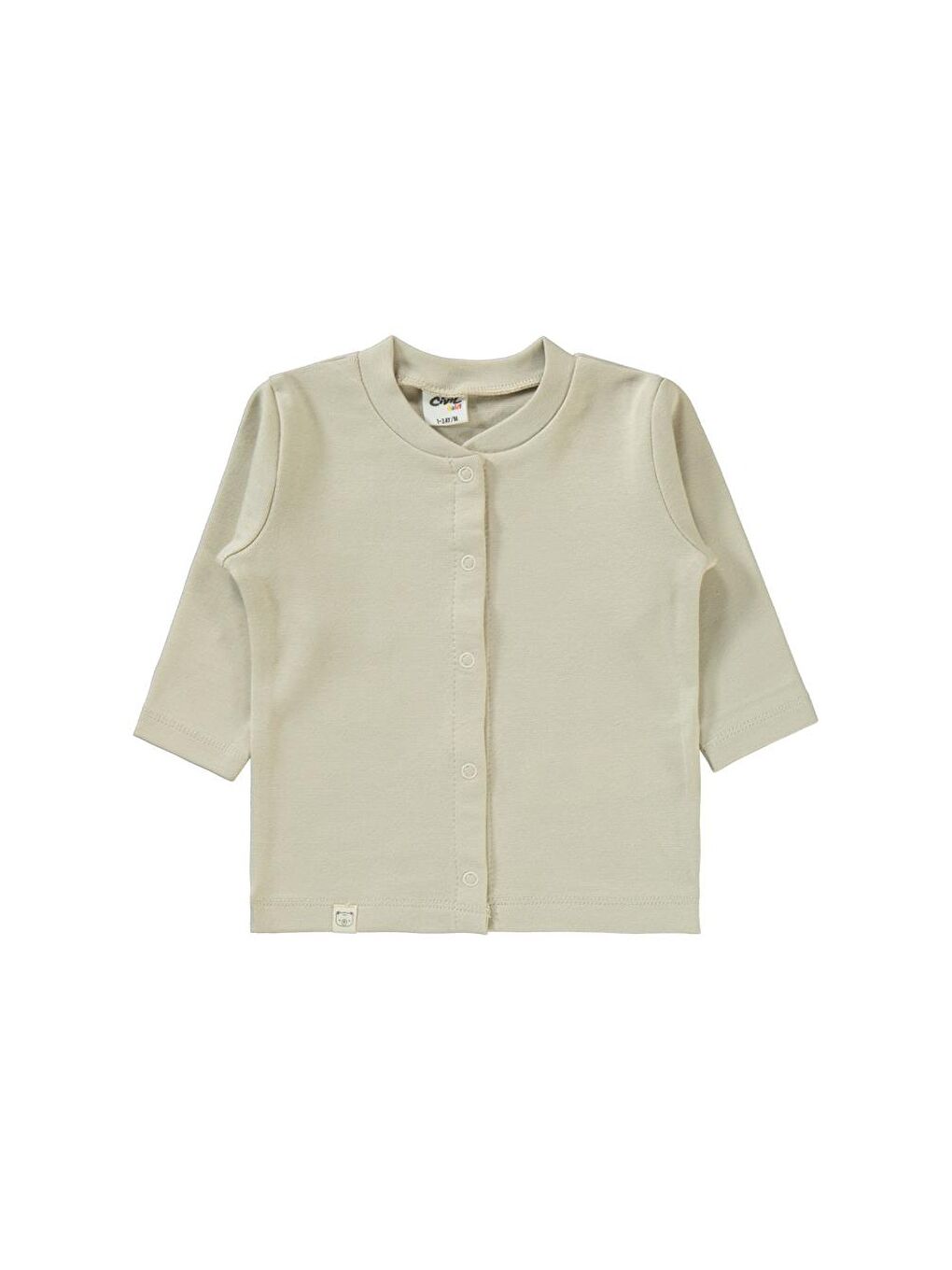 Baby Düz 1-6 Ay Pijama Takımı - Bej 1-3 Ay-5