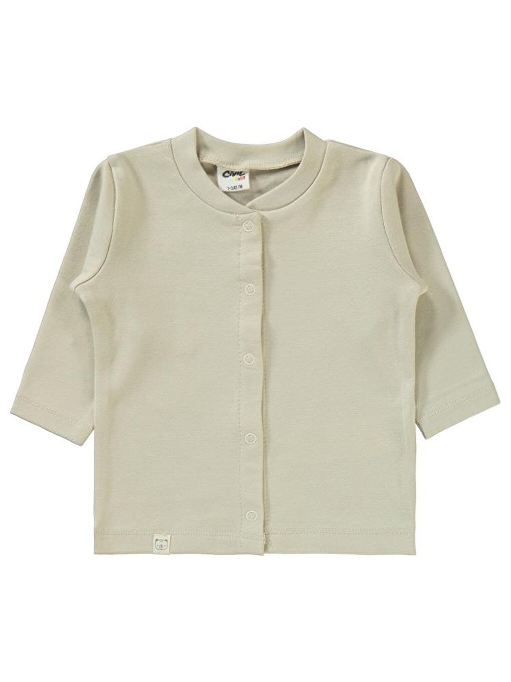 Baby Düz 1-6 Ay Pijama Takımı - Bej 1-3 Ay-7