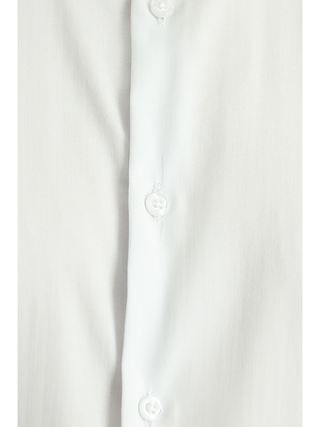 Beyaz Techno-Line Uzun Kol Slim Fit Dar Kesim Klasik Gömlek-5