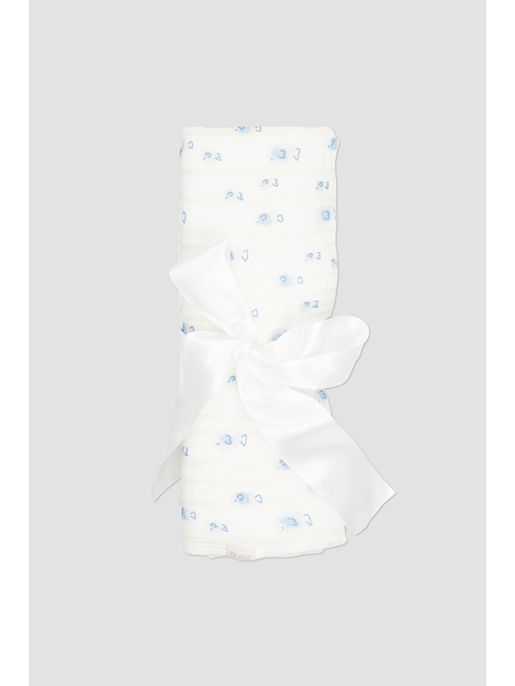 Yenidoğan 80*80 cm Baskılı Ekru Müslin Battaniye