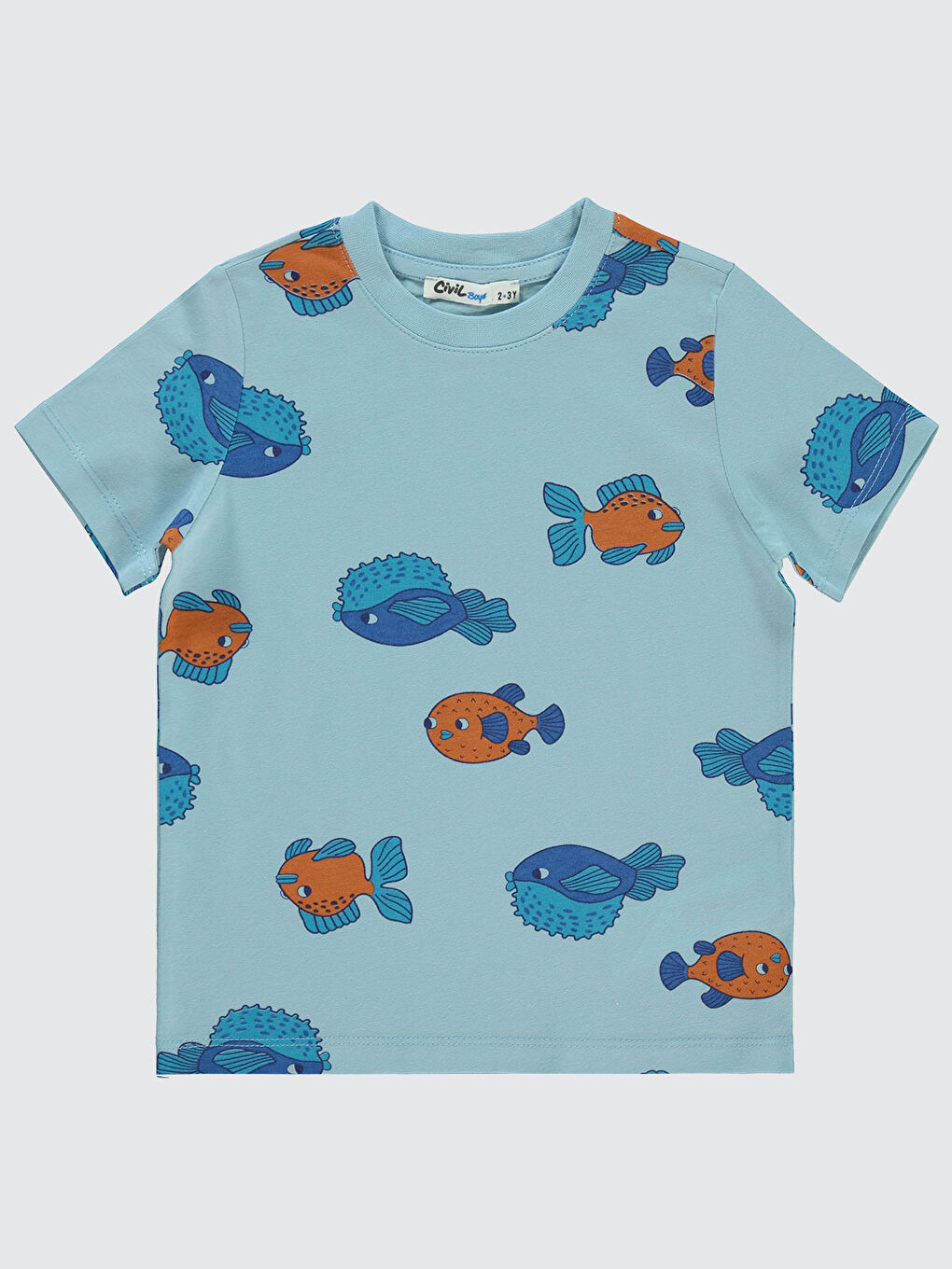 Boys Erkek Çocuk Tişört 2-5 Yaş Mavi