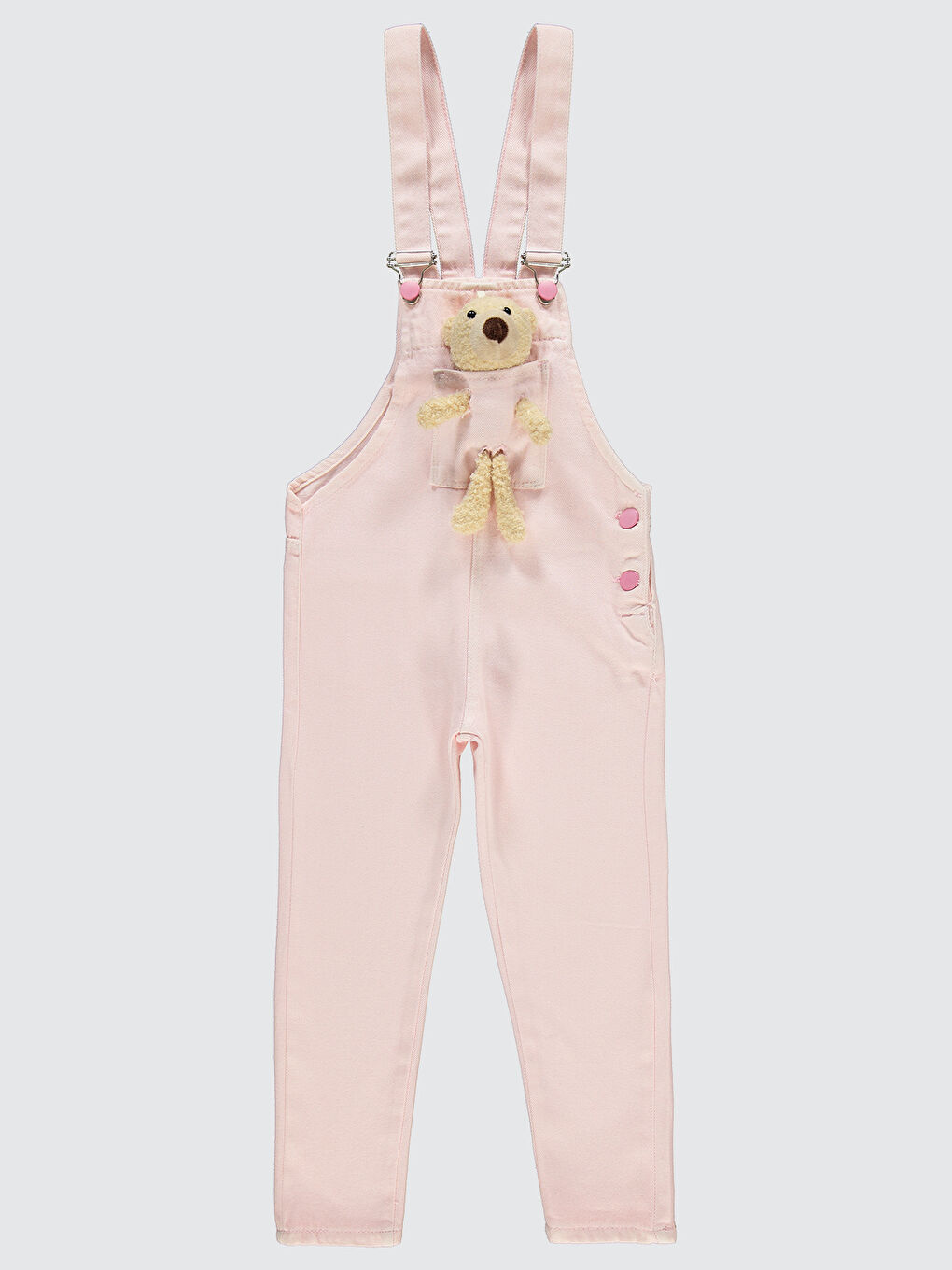 Civil Girls Kız Çocuk Salopet 6-9 Yaş Pembe