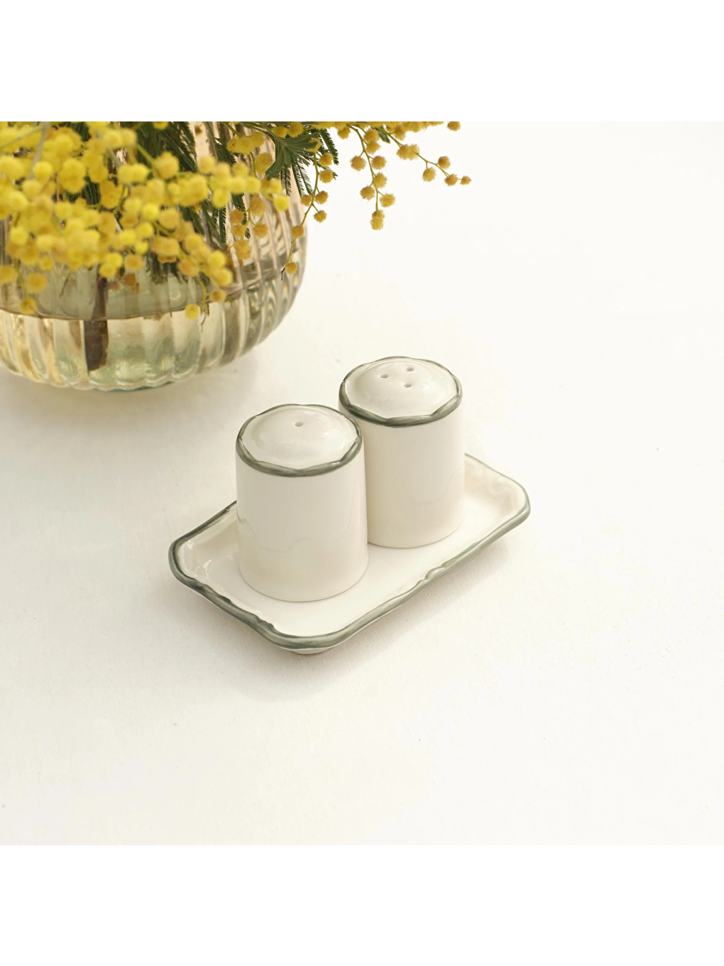 Sicilia Stoneware Tuzluk-Biberlik Yeşil