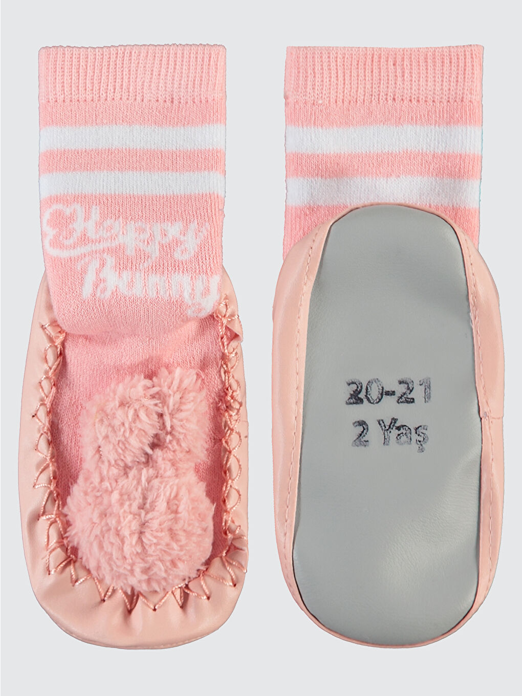 Kız Çocuk Çarık Çorap Pembe-1