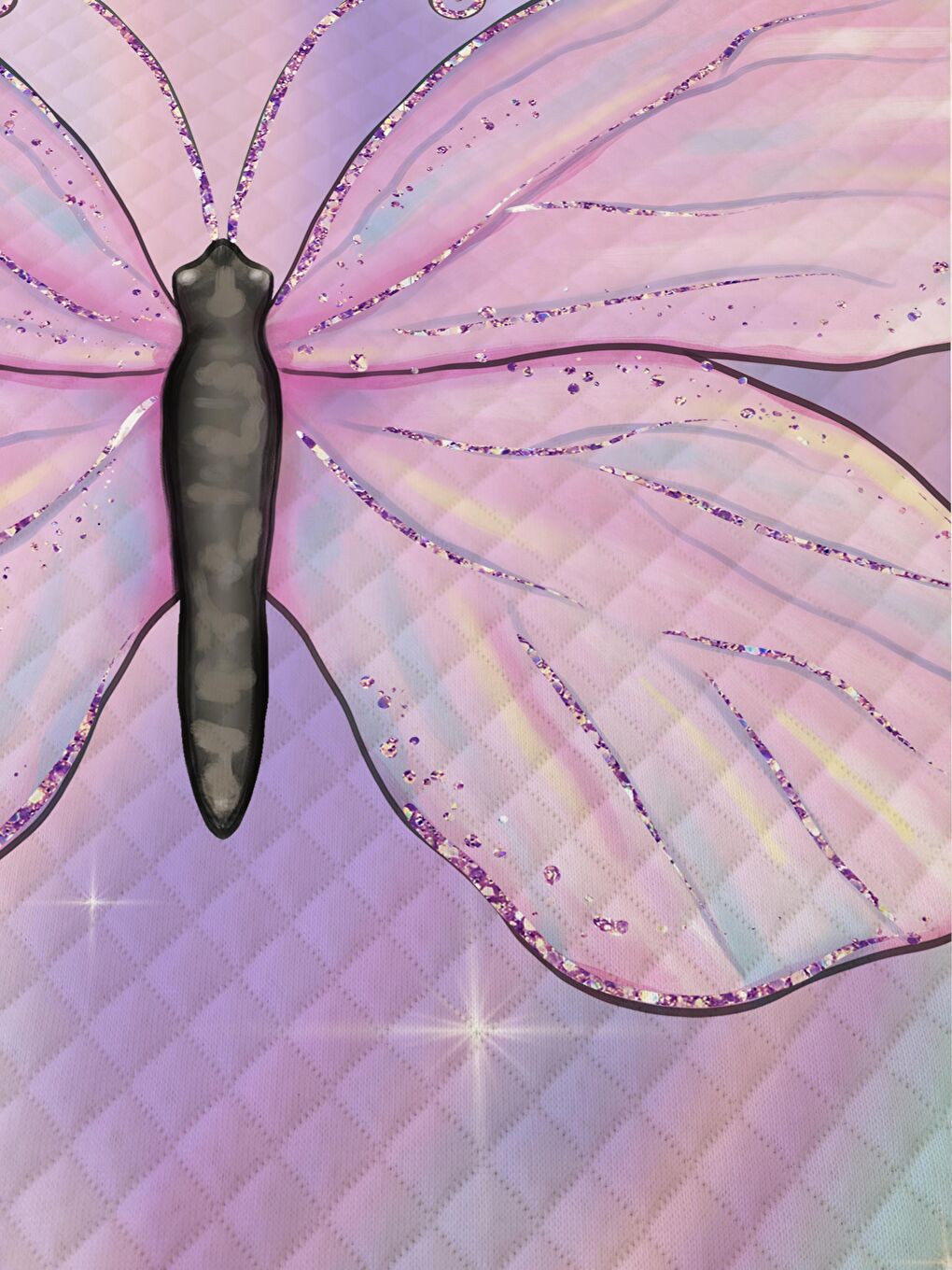 Karışık Kelebek Desenli Bebek Ve Çocuk Baskılı Tek Kişilik Pike Takımı Pembe-4