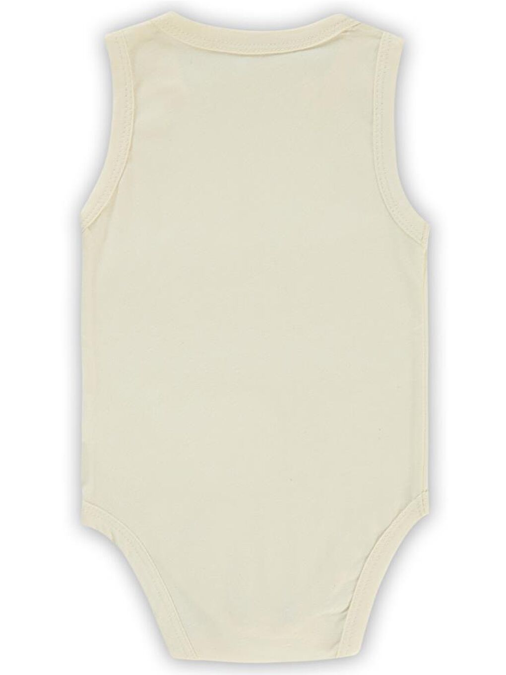 Ekru Baby Basic Düz 1-18 Ay Çıtçıtlı Badi-1