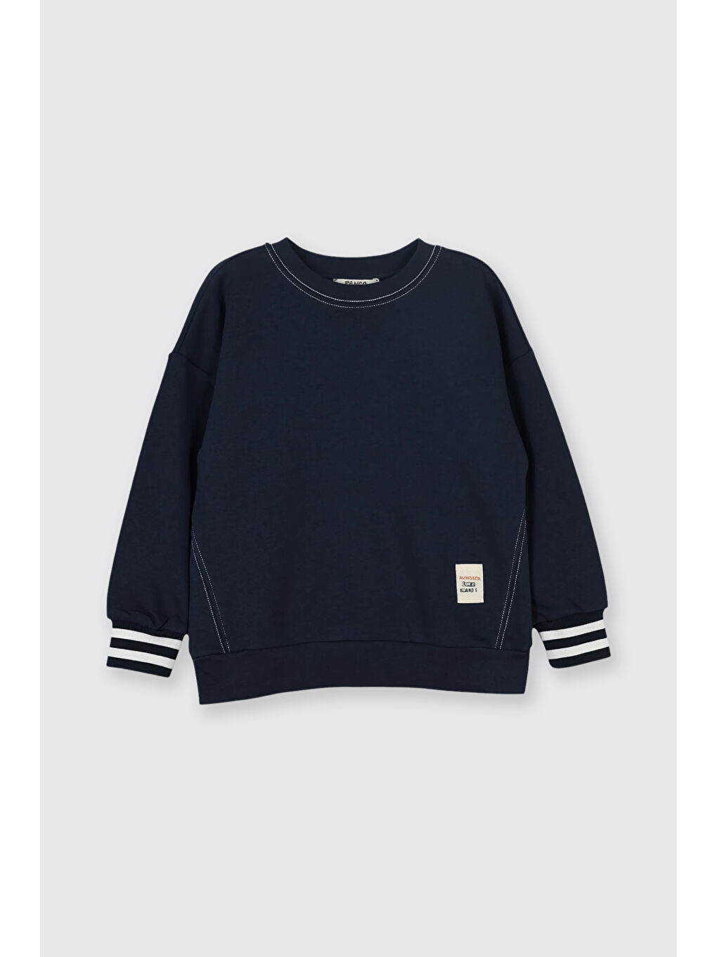 Erkek Çocuk Yumuşak Dokulu Örme Lacivert Sweatshirt-4