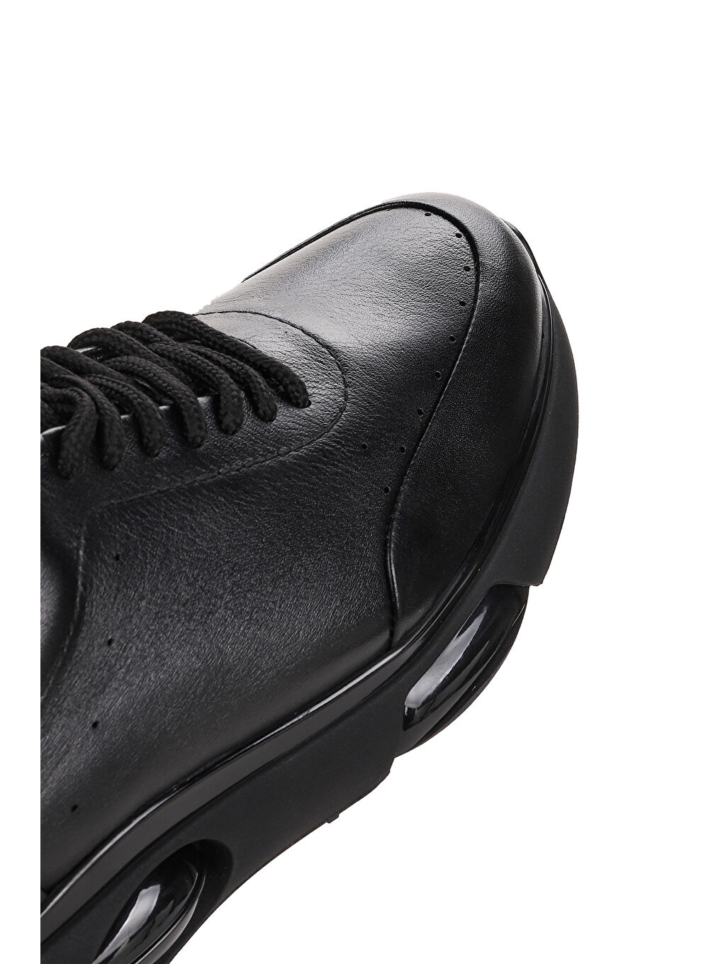 Siyah Deri Bağcıklı Erkek Casual Ayakkabı 152-17359-5