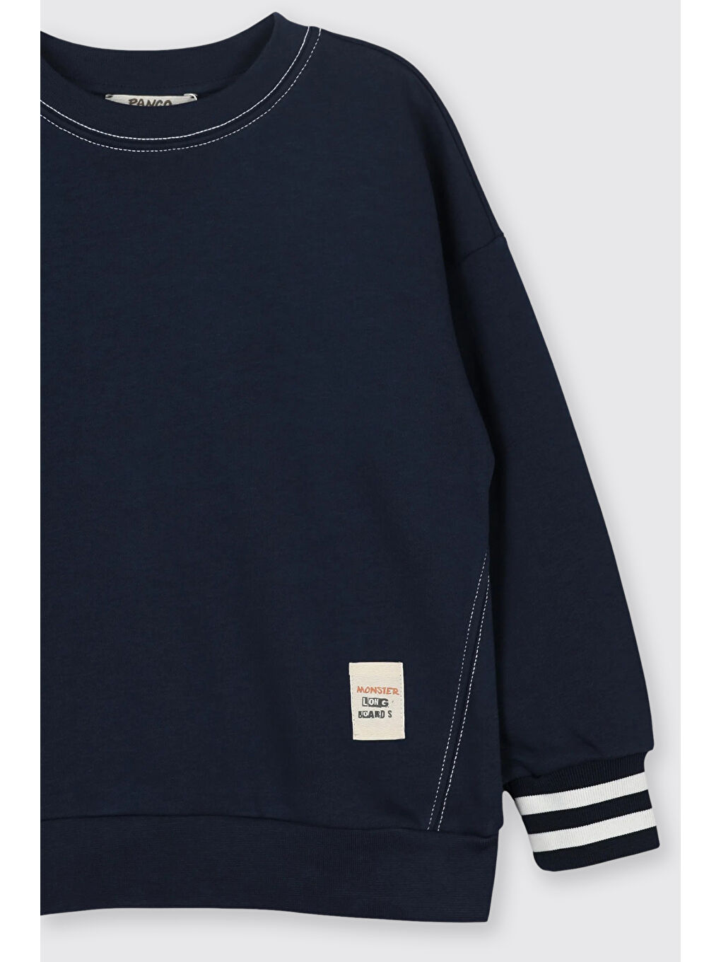 Erkek Çocuk Yumuşak Dokulu Örme Lacivert Sweatshirt-6