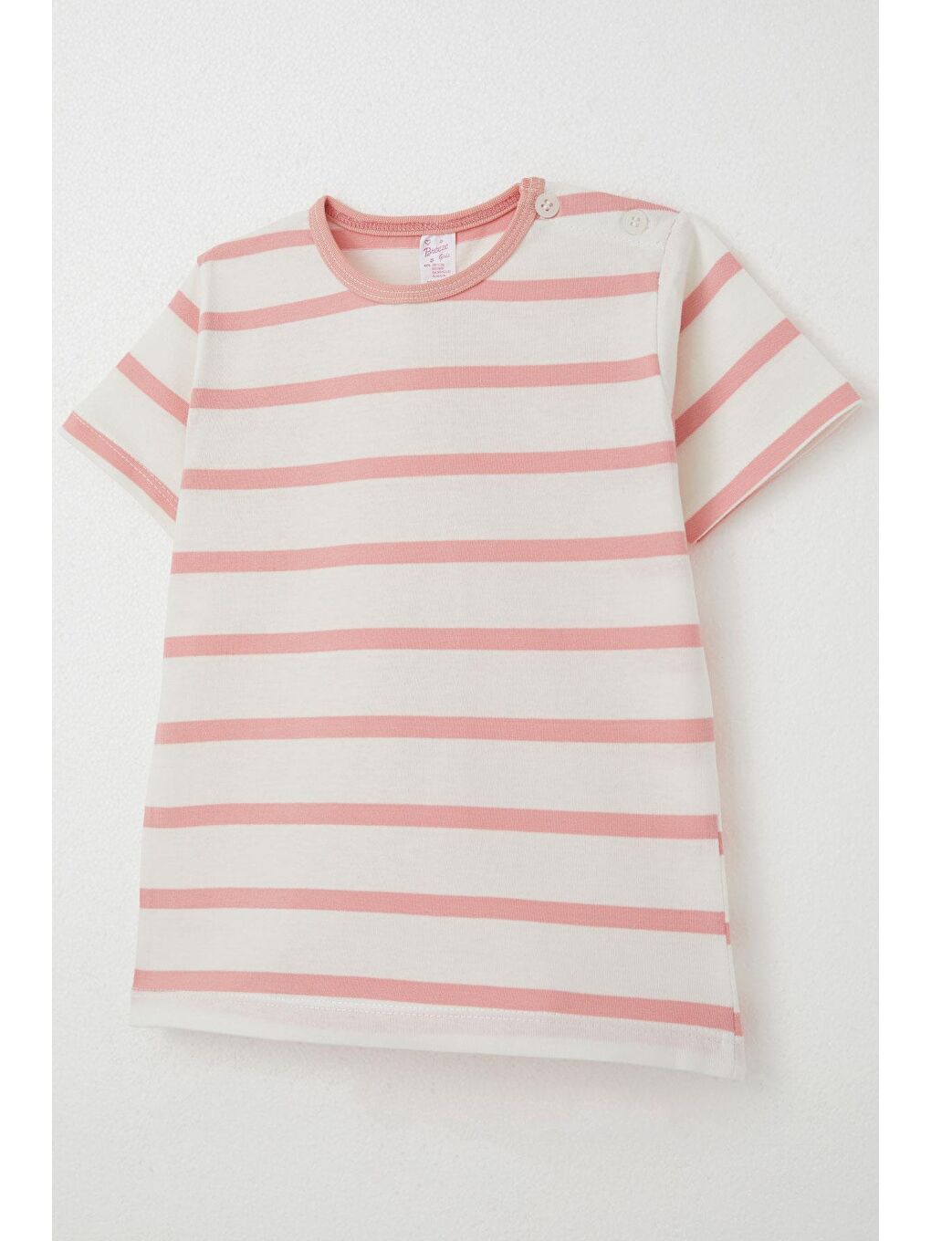 Kız Bebek Tişört Patlı Çizgili Ekru (1-1.5 Yaş)-5