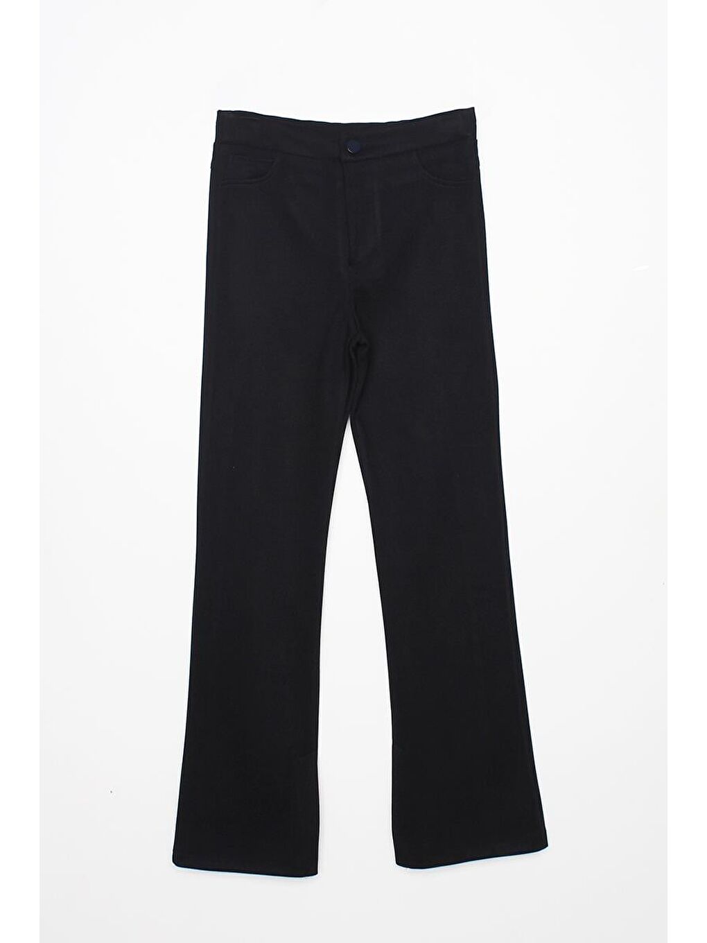 Lacivert-Paçası Yırtmaçlı Pantolon-6