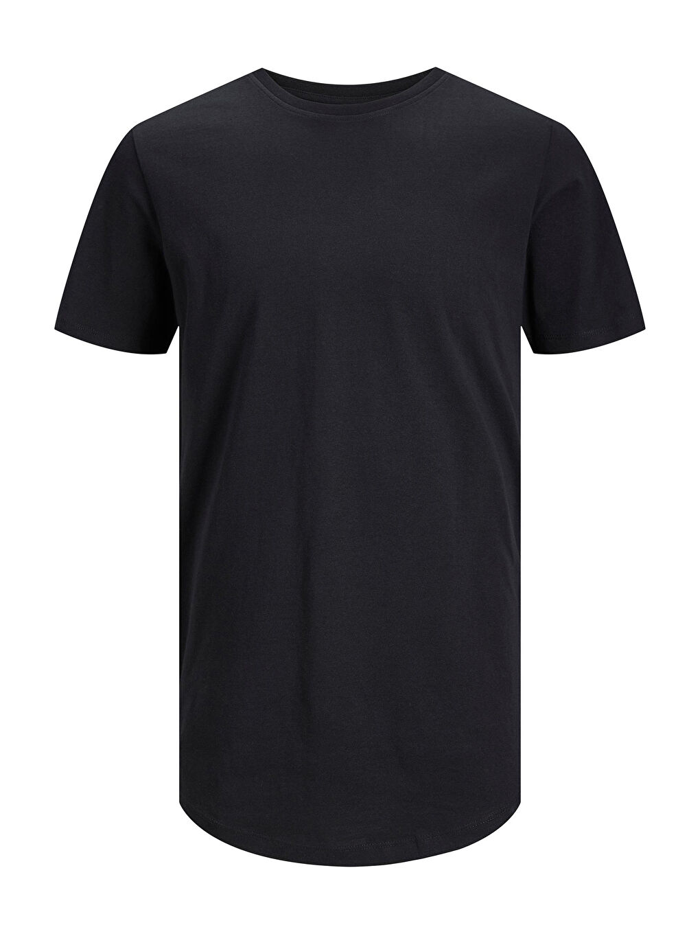 Siyah Organik Pamuklu Regular Fit Bisiklet Yaka Erkek %100 Pamuk Tişört 12113648-6