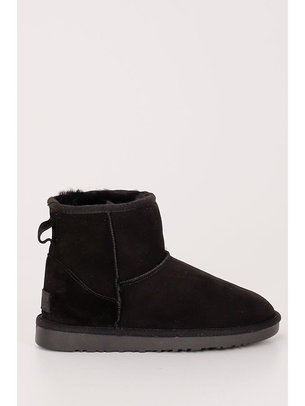 Siyah SİYAH Hakiki Post Kısa Kadın Kürklü Bot 34045-3