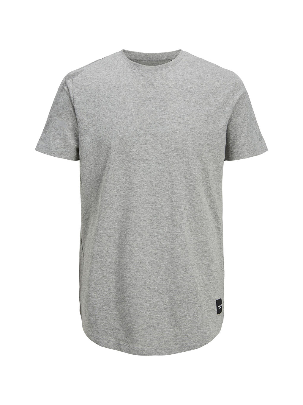 Gri Organik Pamuklu Regular Fit Bisiklet Yaka Erkek %100 Pamuk Tişört 12113648-5