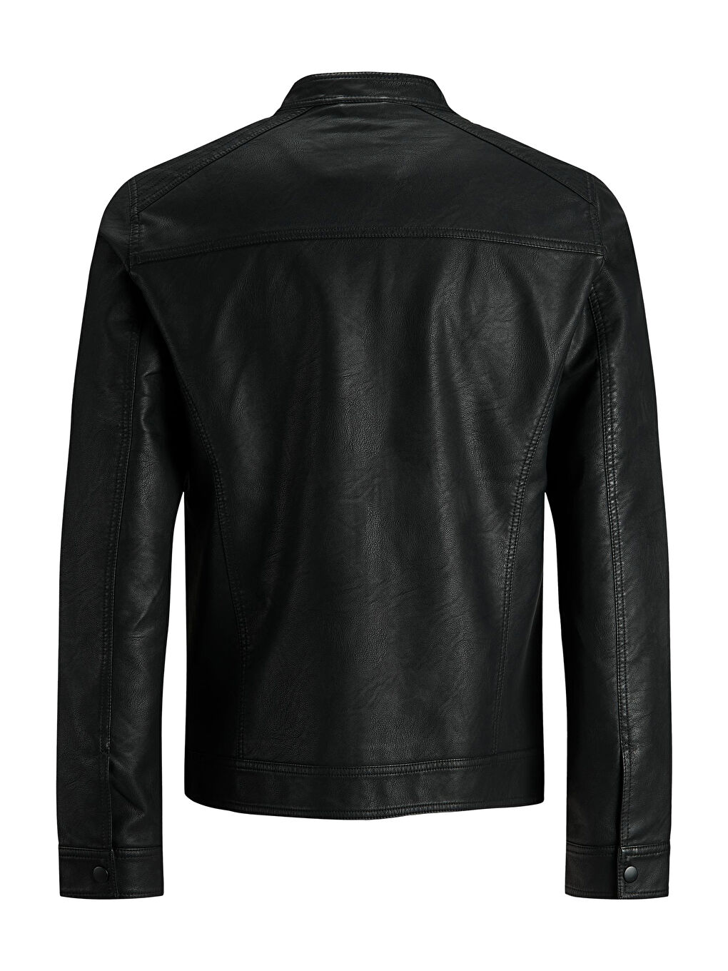 Siyah Jjewarner Regular Fit Fermuarlı Suni Erkek Deri Mont 12182461-7