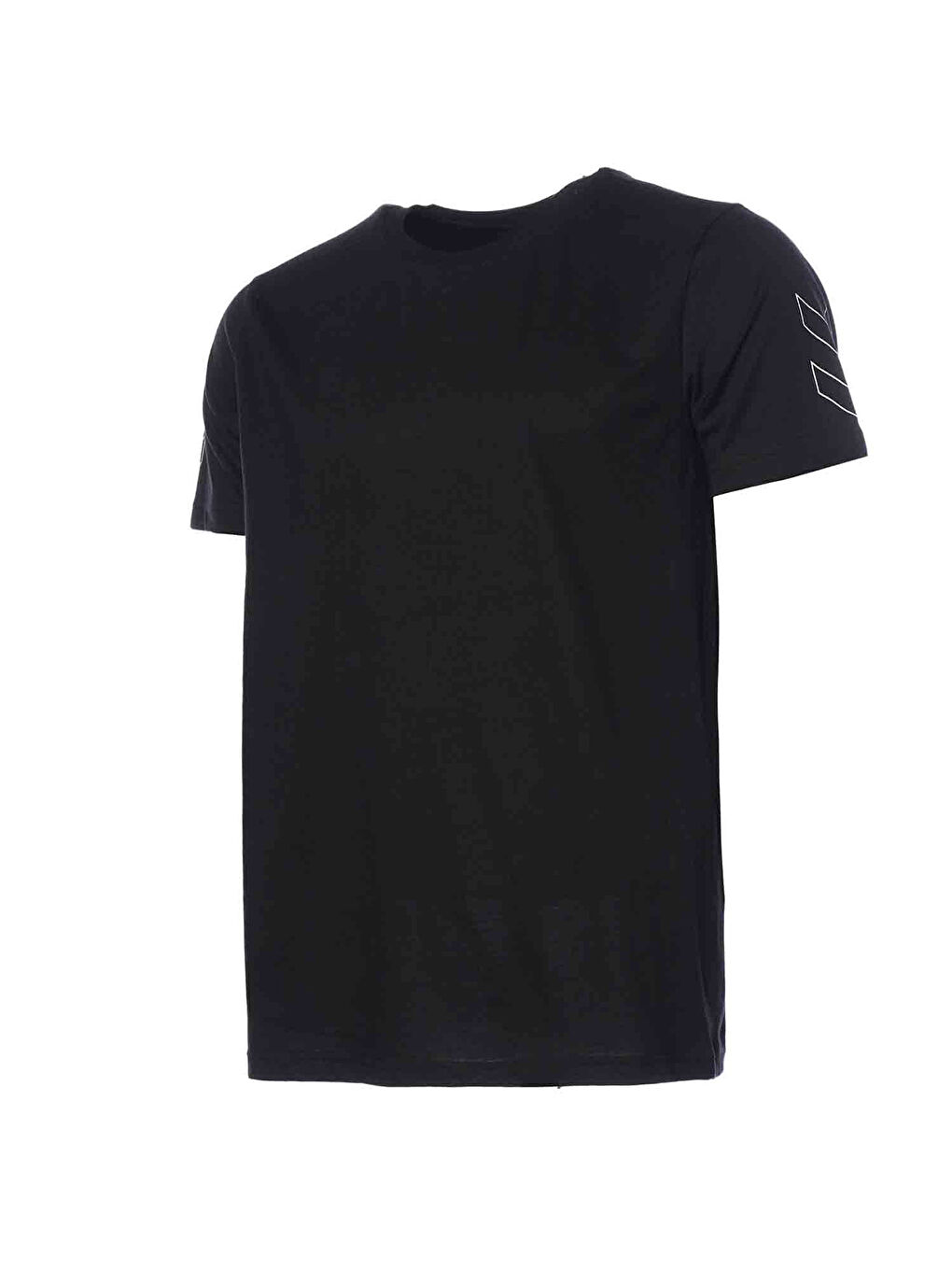 Elemental Chevron Pamuk Erkek Siyah Yuvarlak Yaka Tişört-2