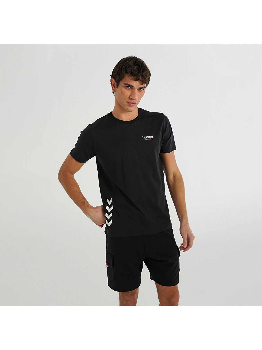 Member Erkek Siyah Yuvarlak Yaka Tişört