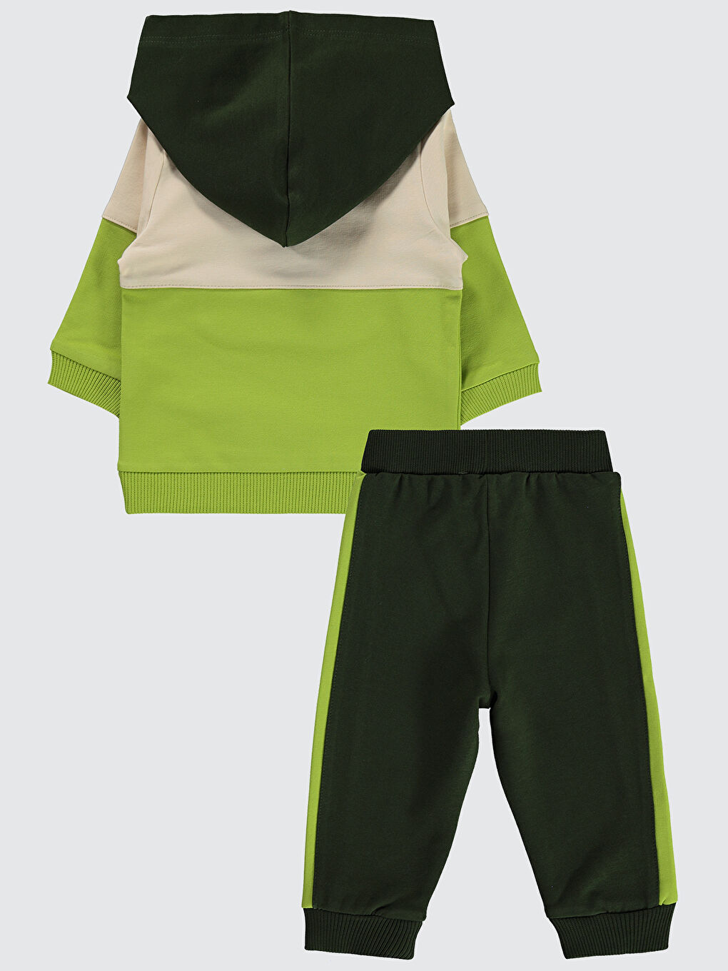 Baby Erkek Bebek Eşofman Takımı 6-18 Ay Koyu Haki-1