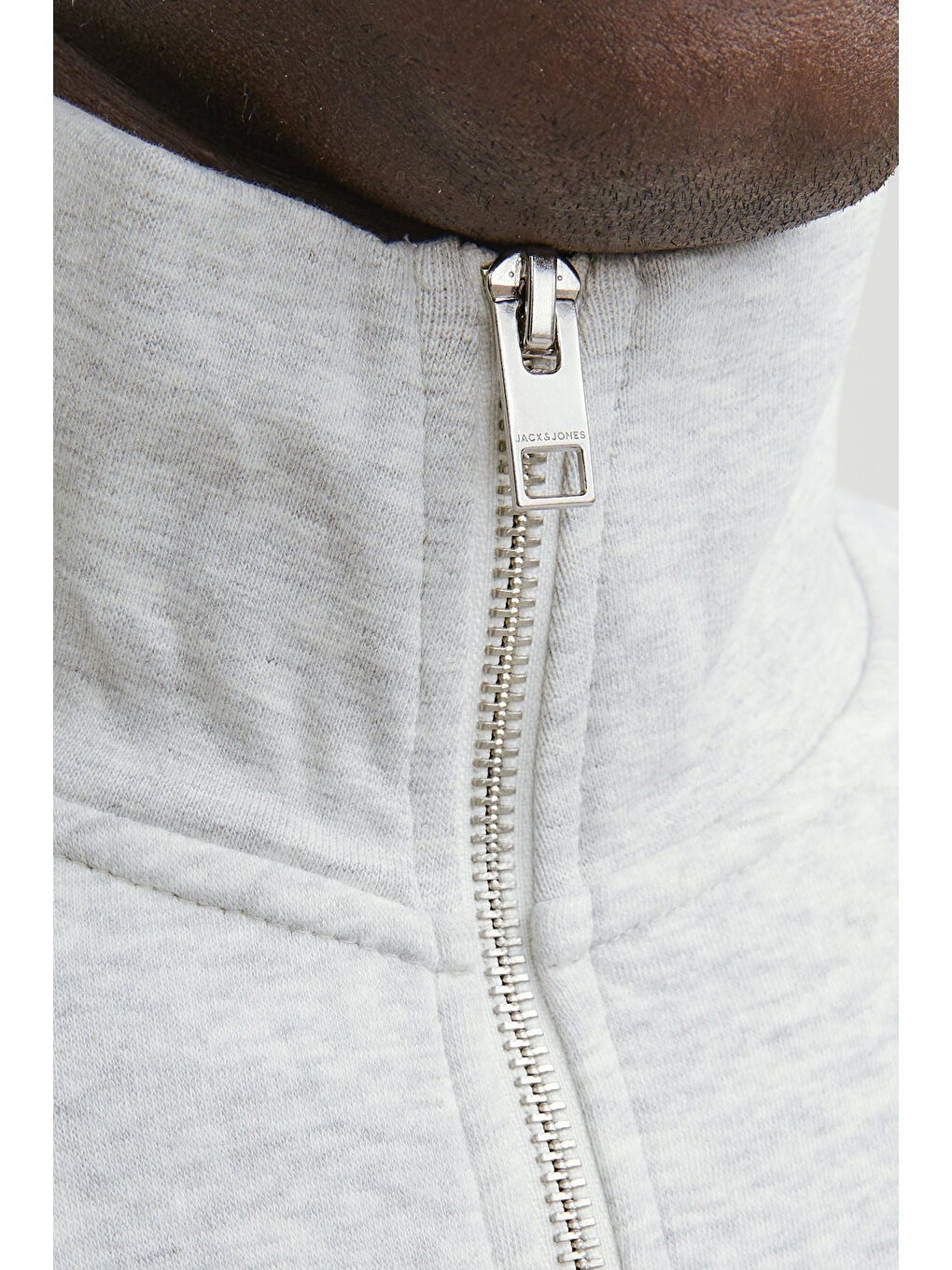 Gri Originals Jorvesterbro Yarım Fermuarlı Relaxed Fit Erkek Sweat 12241777-5