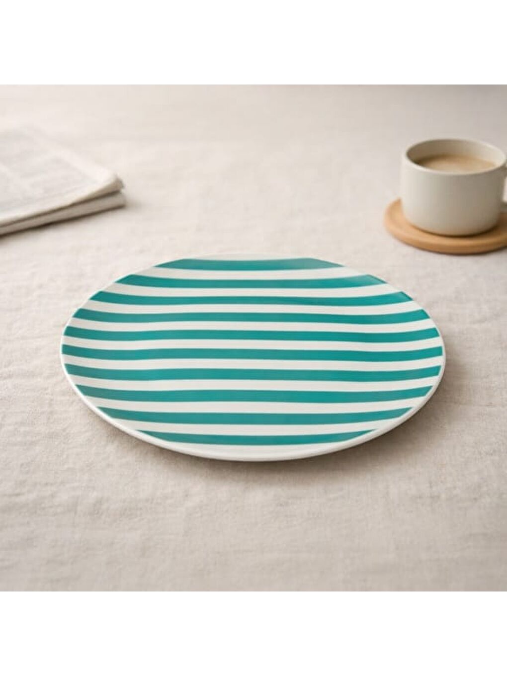 Kitchen Be Happy Servis Tabağı - Yeşil - 25 cm