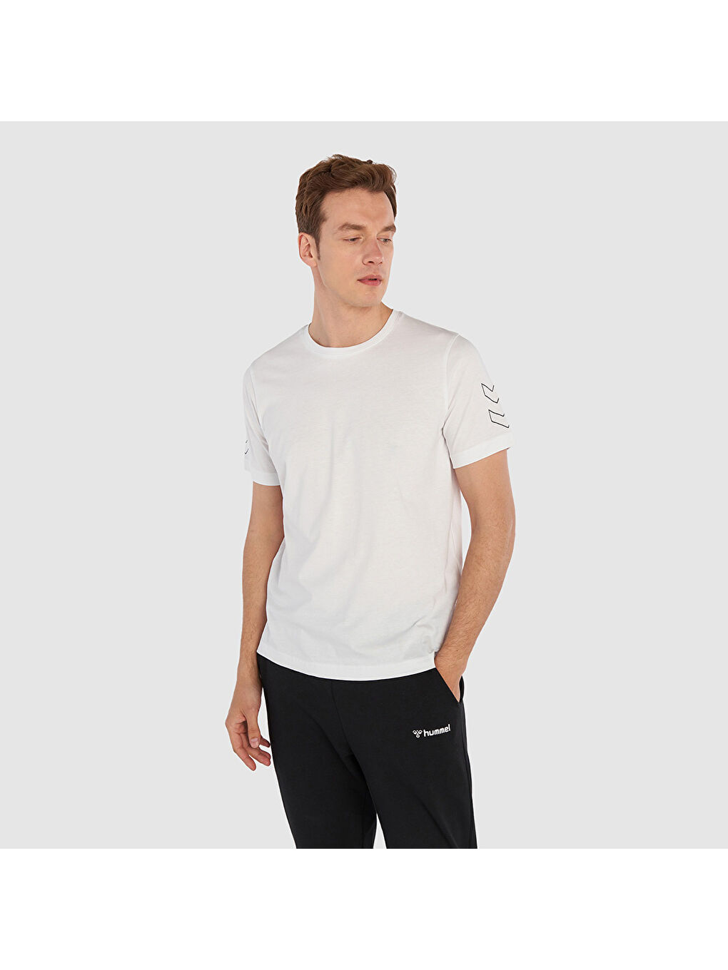 Elemental Chevron Pamuk Erkek Mavi Yuvarlak Yaka Tişört