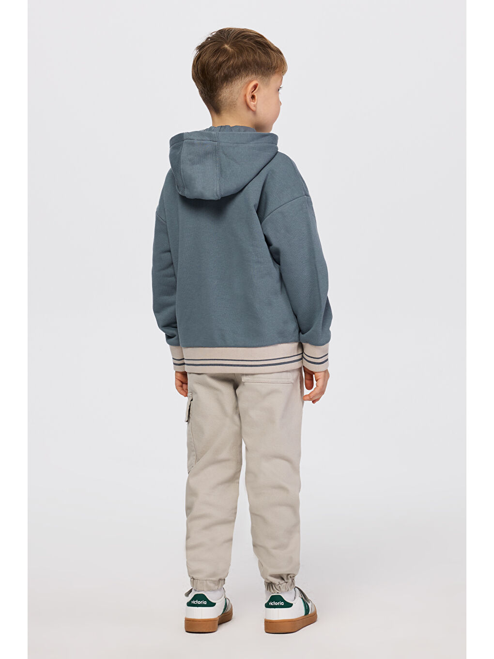 Erkek Çocuk Kapüşonlu Petrol Sweatshirt-6