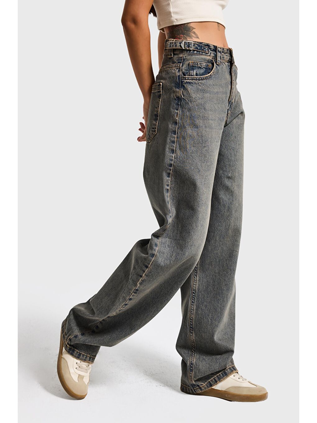 Mavi Kadın T.Kot Rengi Lotus 2w5-134 Baggy Fit  83cm %100 Pamuk Denim Jean - S000432672-17234-1