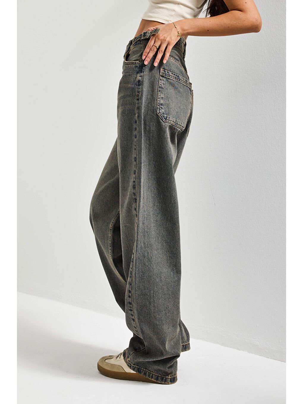 Mavi Kadın T.Kot Rengi Lotus 2w5-134 Baggy Fit  83cm %100 Pamuk Denim Jean - S000432672-17234-2