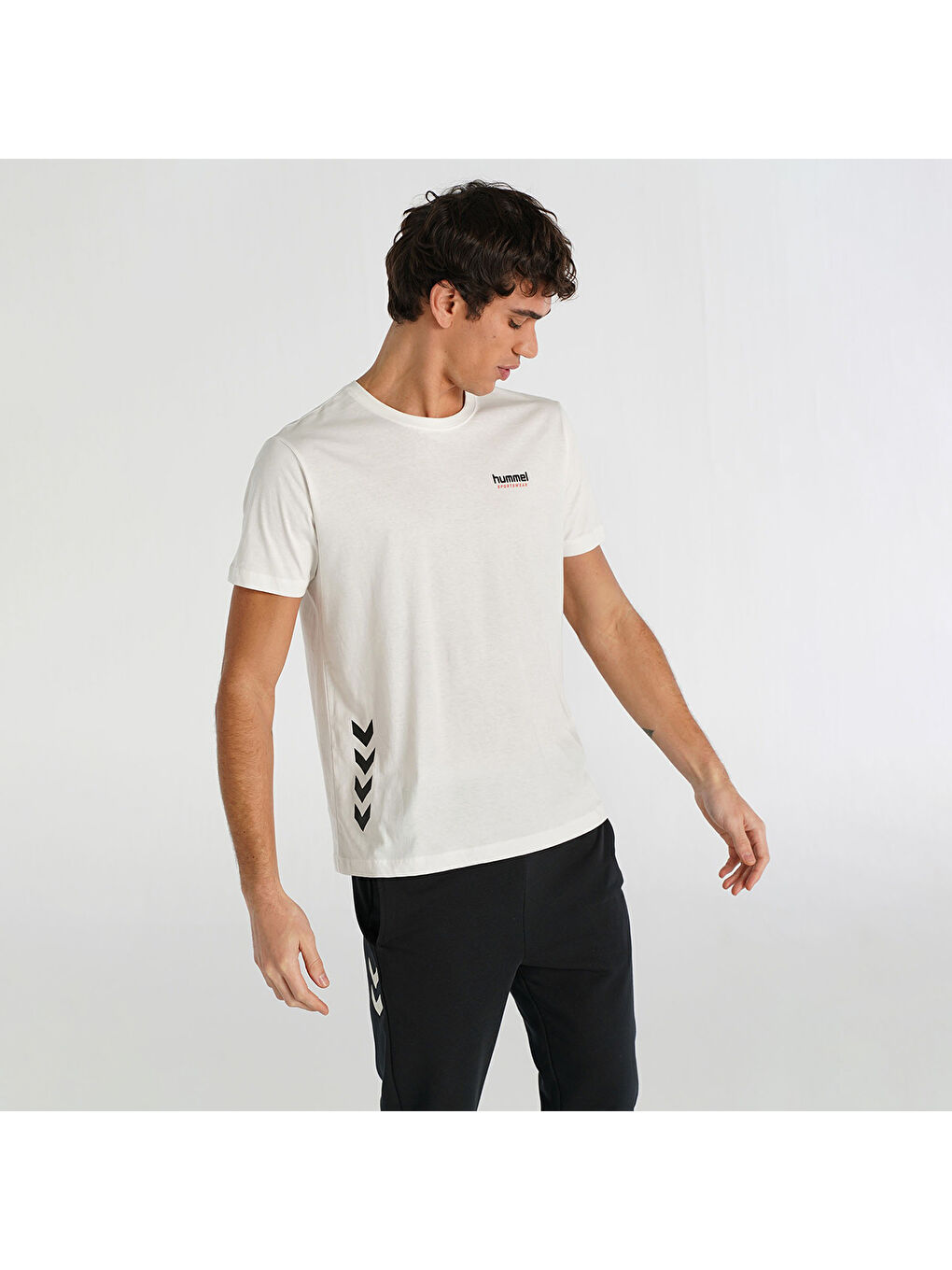 Member Erkek Beyaz Yuvarlak Yaka Tişört