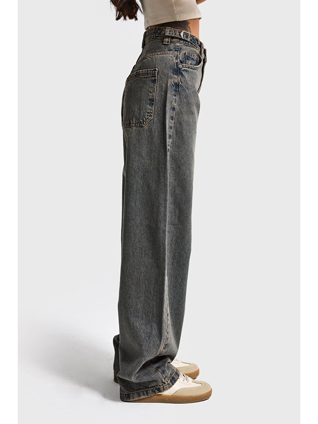 Mavi Kadın T.Kot Rengi Lotus 2w5-134 Baggy Fit  83cm %100 Pamuk Denim Jean - S000432672-17234-4