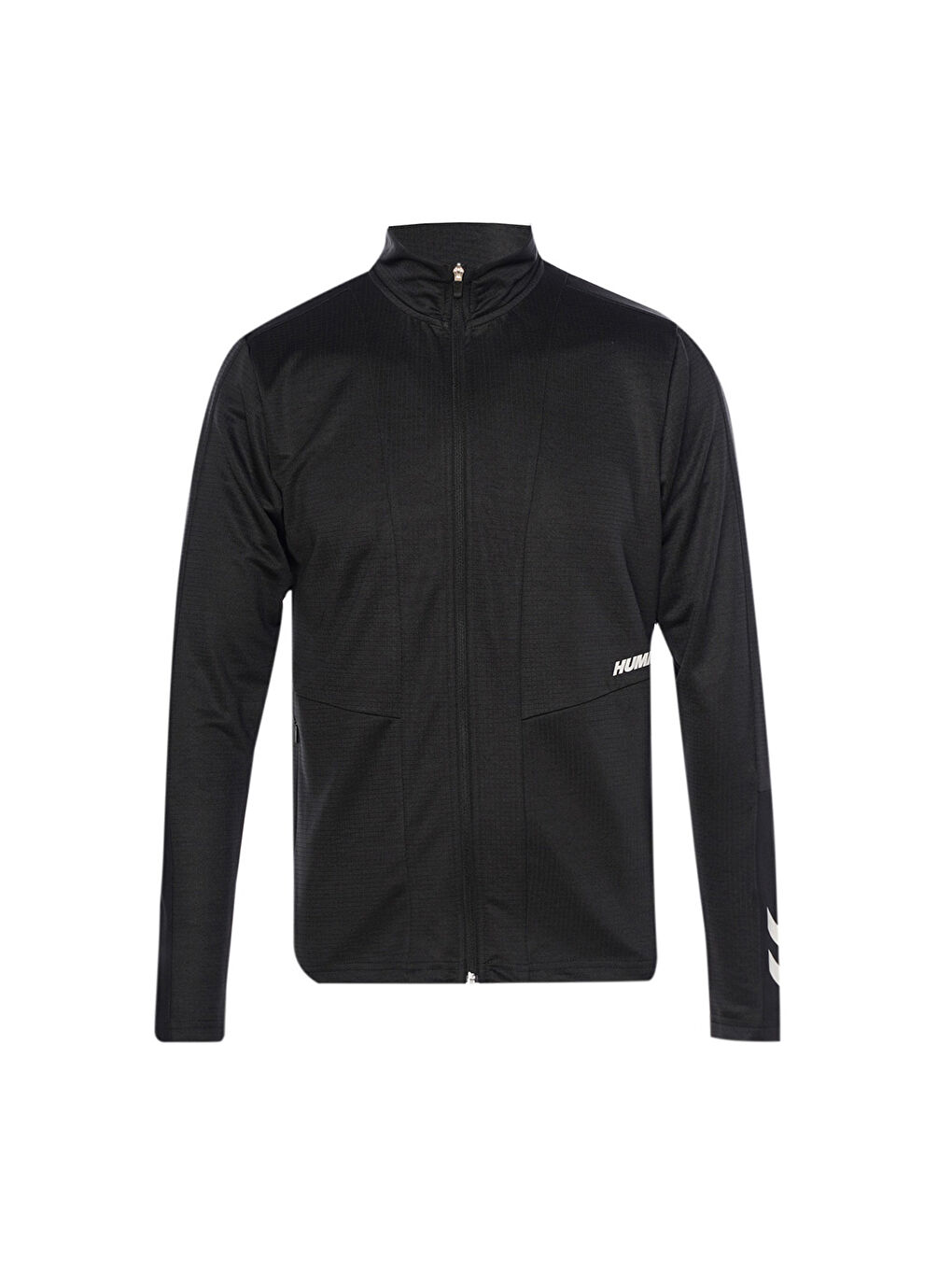 Tinsel Erkek Siyah Dik Yaka Fermuarlı Sweatshirt-3