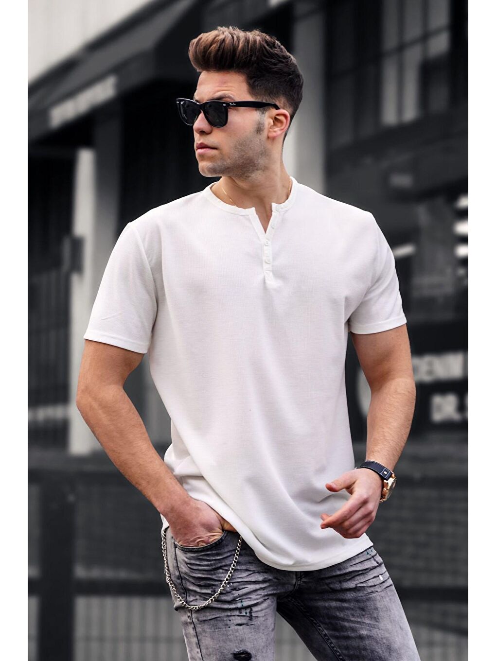 Beyaz Oversize Tişört 5375