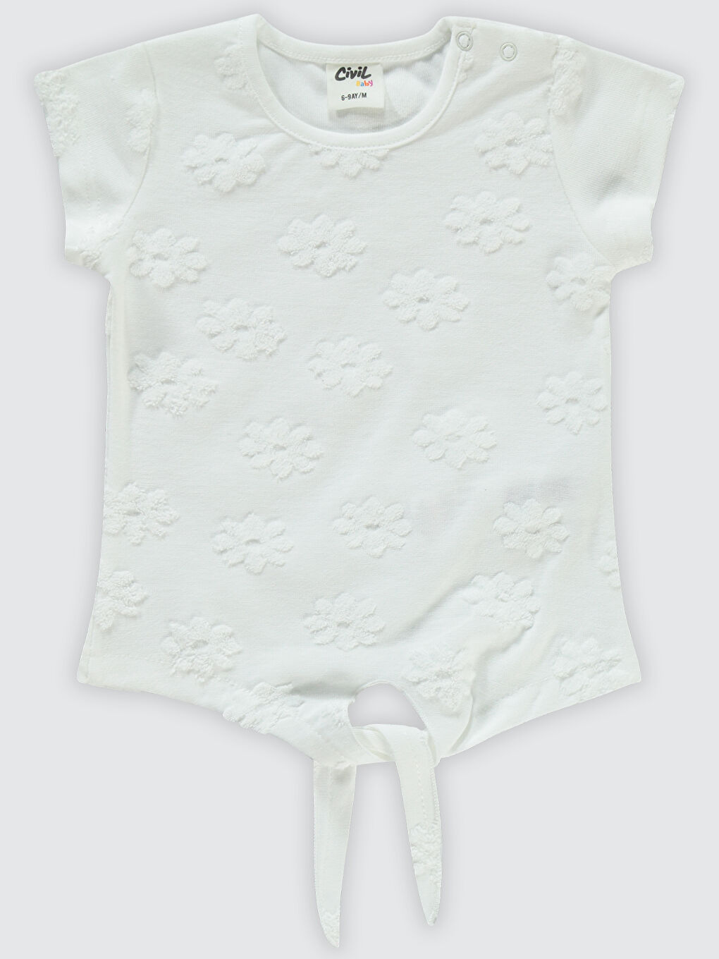 Kız Bebek Şortlu Takım 6-18 Ay Ekru-2