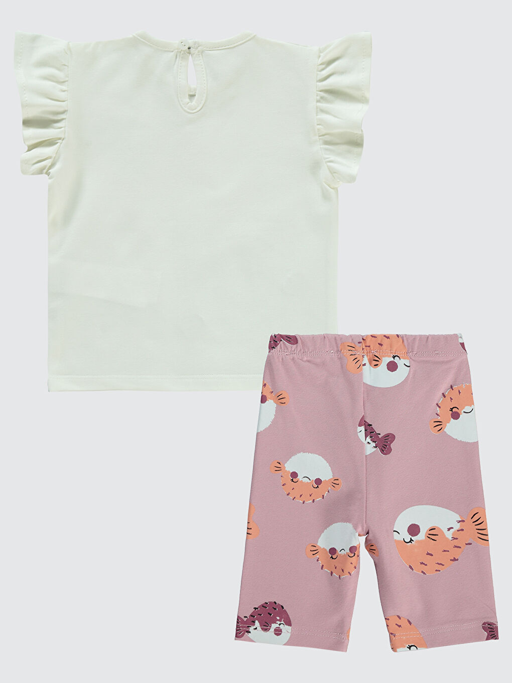 Baby Kız Bebek Takım 6-18 Ay Ekru-1