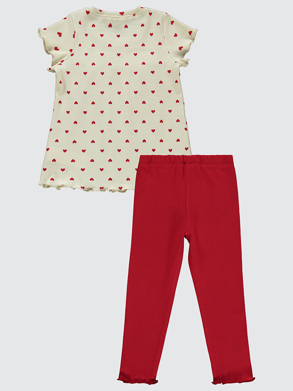 Bej Girls Kız Çocuk Takım 2-5 Yaş Fil Dişi-1