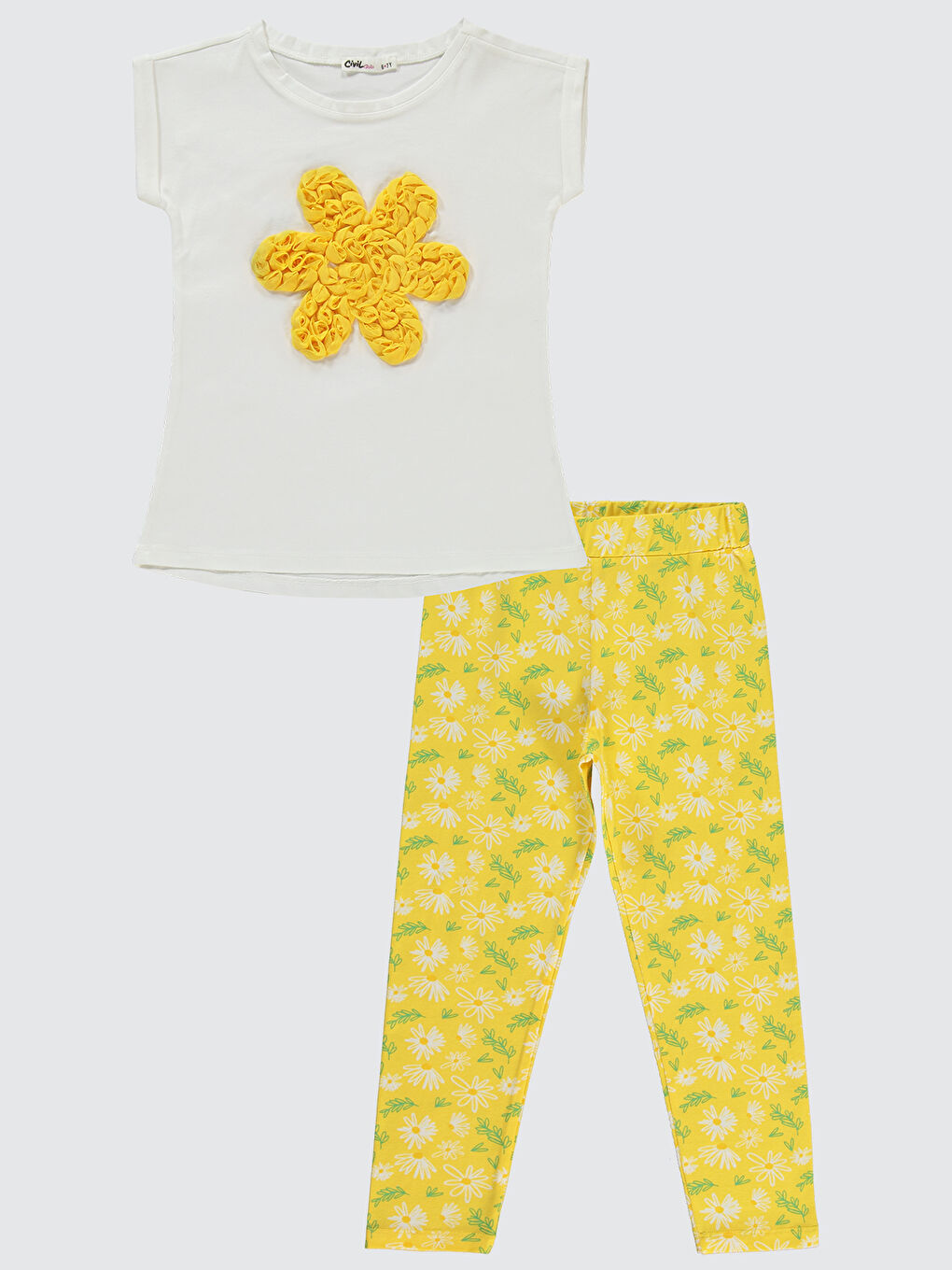 Sarı Girls Kız Çocuk Takım 6-9 Yaş Ananas