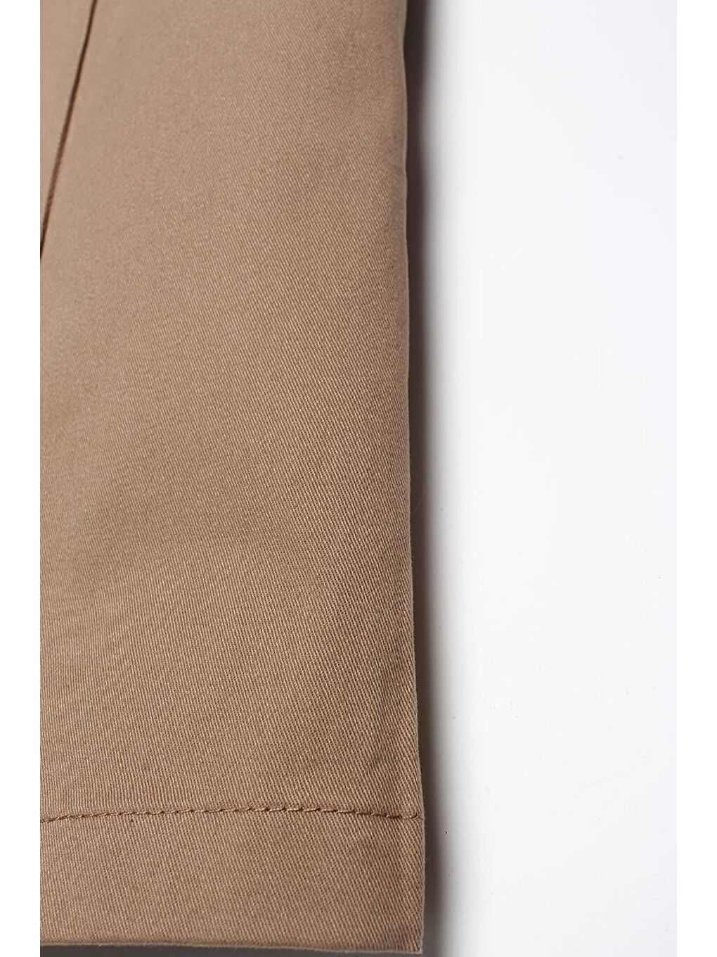 Bej-Palaska Kemerli Cepli Bol Paça Pantolon-5