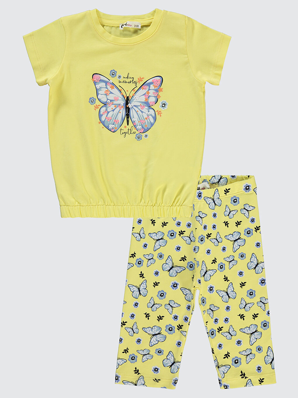 Girls Kız Çocuk Takım 2-5 Yaş Sarı