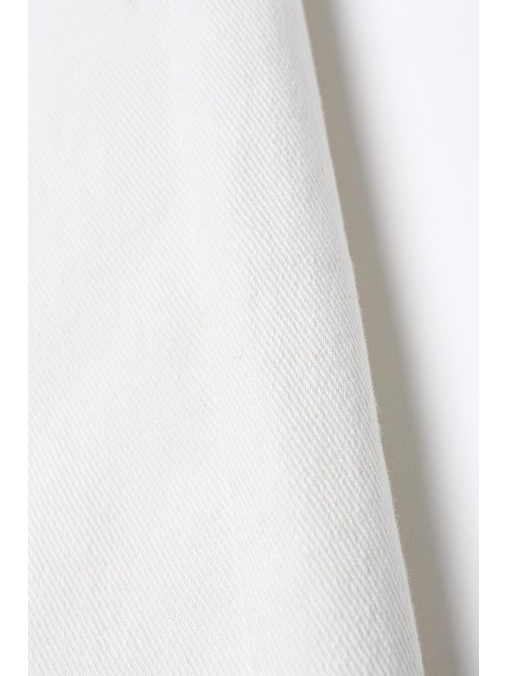 Beyaz-Pamuklu Paçası Püsküllü Pantolon-4