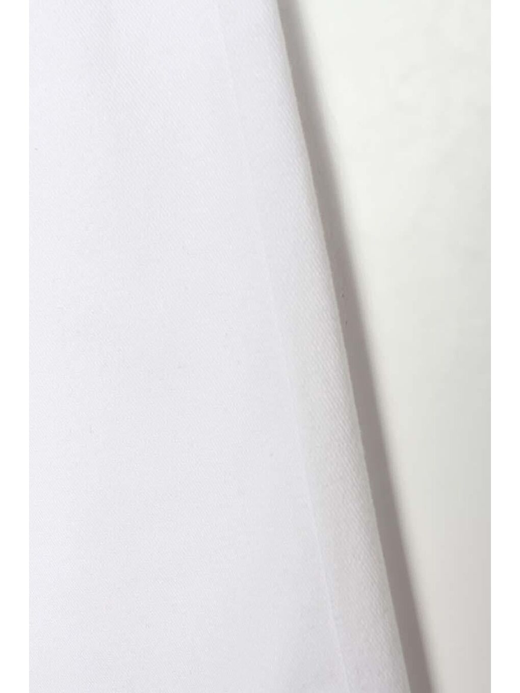 Beyaz Pamuklu Yüksek Bel Bol Paça Elastanlı Pantolon-4