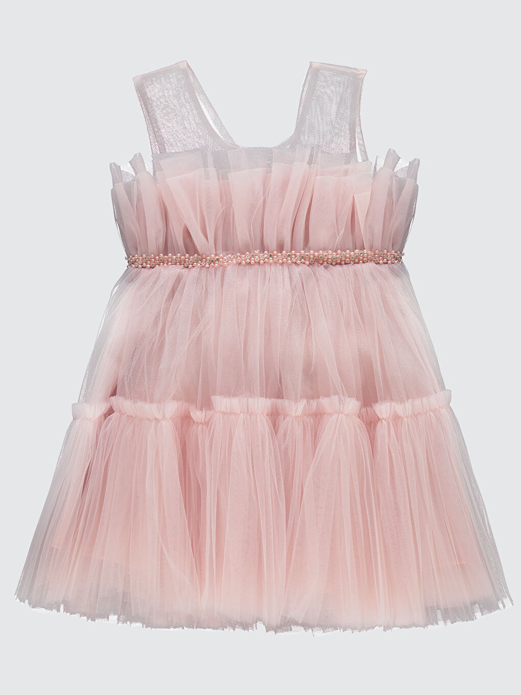 Pembe Girls Kız Çocuk Abiye 2-5 Yaş Pudra